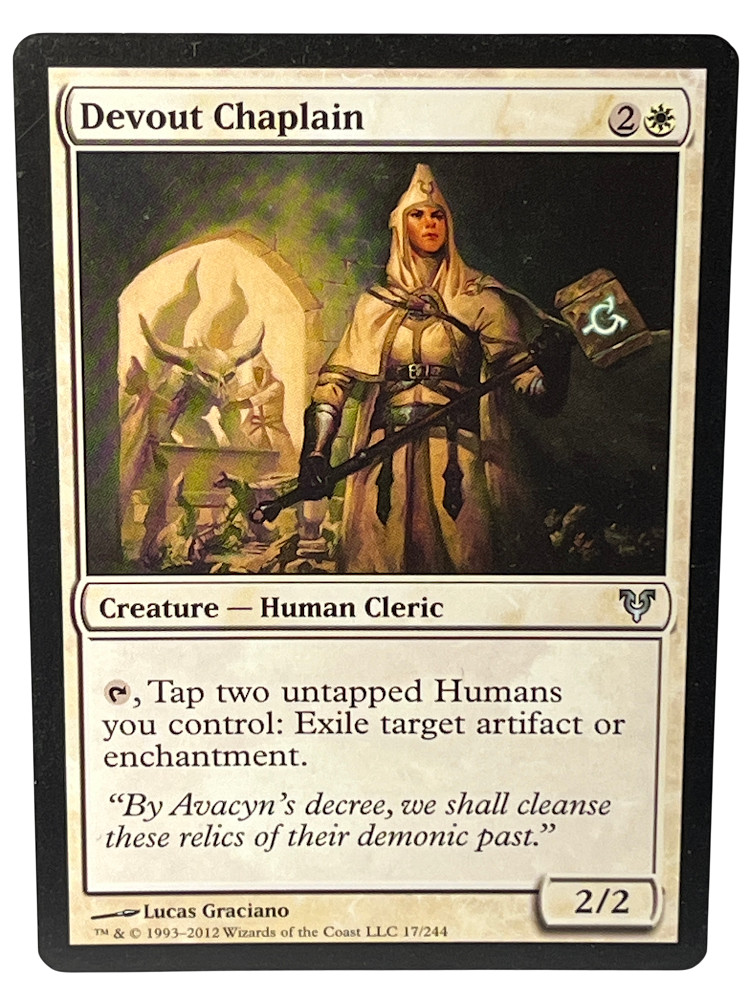 MTG Devout Chaplain - Avacyn Restored 17/244 2012 White Human Cleric