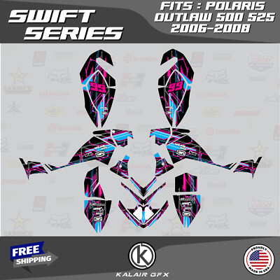 Graphics Kit for Polaris Outlaw 500 525 2006-2008 Swift Series - MAGENTA