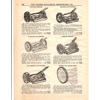 The Frank Colladay Hardware Co Page 111-112 Shears Pruners