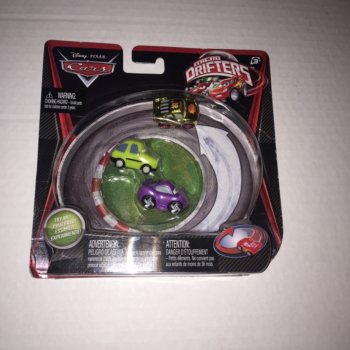 Disney Pixar Cars Micro Drifters Holley Acer Gold Lightning