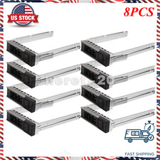 8PCS For Dell X7K8W 3.5" SAS SATA HDD Drive Caddy Tray T640 R740 R740x C6420