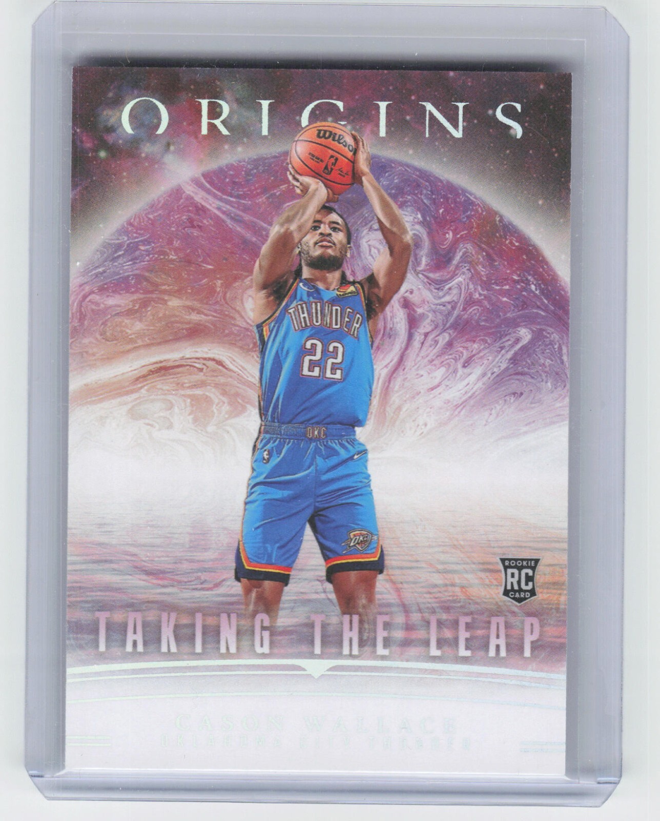 2023-24 Panini Origins Cason Wallace #14 Taking The Leap Rookie RC Thunder