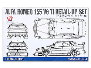 Hobby Design 1/24 Alfa Romeo 155 V6 Ti Detail Upset Tamiya Hd02-0331_