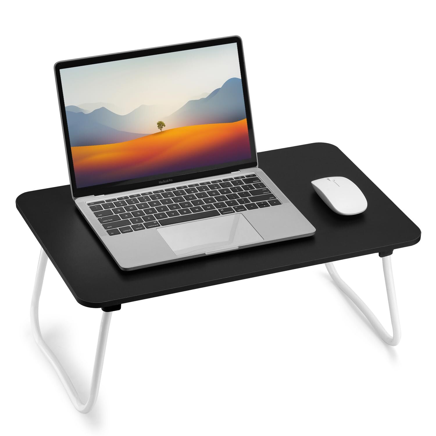 Foldable Laptop Desk, Portable Lap Desk Bed Table, Lightweight Breakfast Tabl...