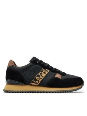 Napapijri Cosmos Black Brown Leather Men Shoes Fabric 2024