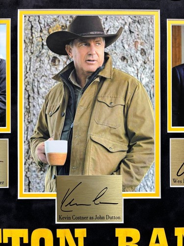Yellowstone Cast Facsimile Signed Framed TV Show Costner Autographed Photos - Picture 2 of 11