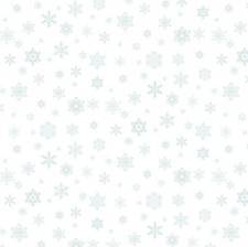 Cotton Snowflakes Snow Winter Christmas White Fabric Print by Yard D500.60