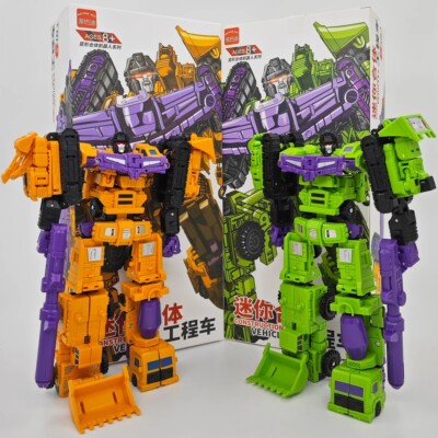 New Deformable Robot Devastator 6 In 1 Action Figure 22cm Engineering Truck Toys