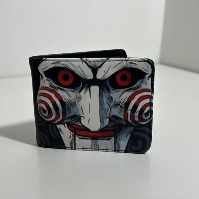 Saw Jigsaw Geldbörse Doppelfaltung Portemonnaie PU Leder Kartenfächer Brieftaschen