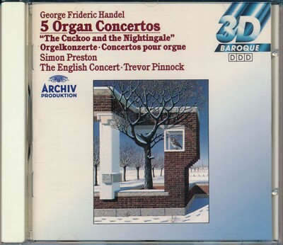 George Frederick Handel, 5 Organ Concertos, Simon Preston, The English Concert,T
