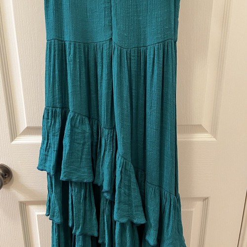 Joyfolie Mia Joy Caroline Maxi Dress Ocean Green Tiered Ruffle Lace Girls SZ 10 - Picture 11 of 16