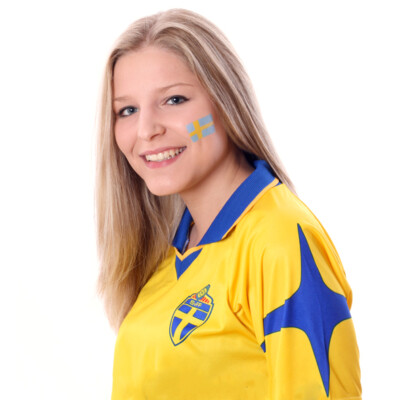 10 x Schweden Tattoo Fahnen Set EM 2021 - Sweden temporary Tattoo (10)