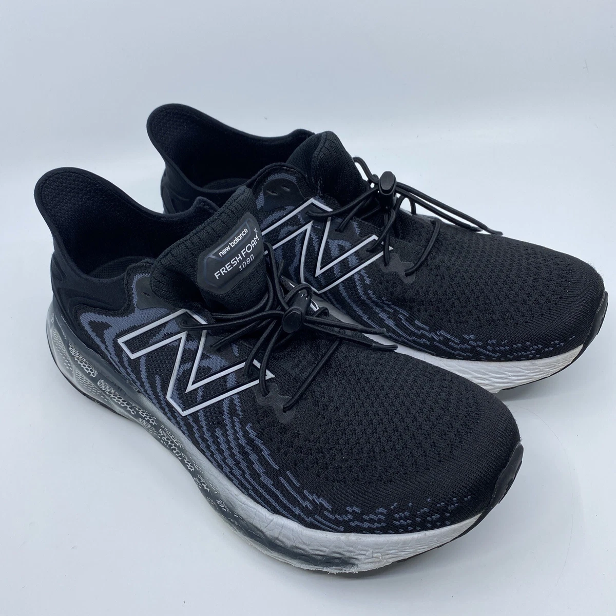 New Balance Fresh Foam 1080 V11 Running Shoe Black Thunder Mens 10 EE Wide Used