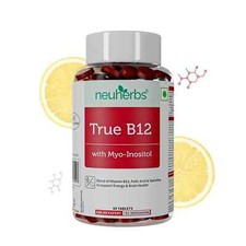 Neuherbs Plant-Based True Vitamin B12 Tablets For Energy  Brain 60 Tablet