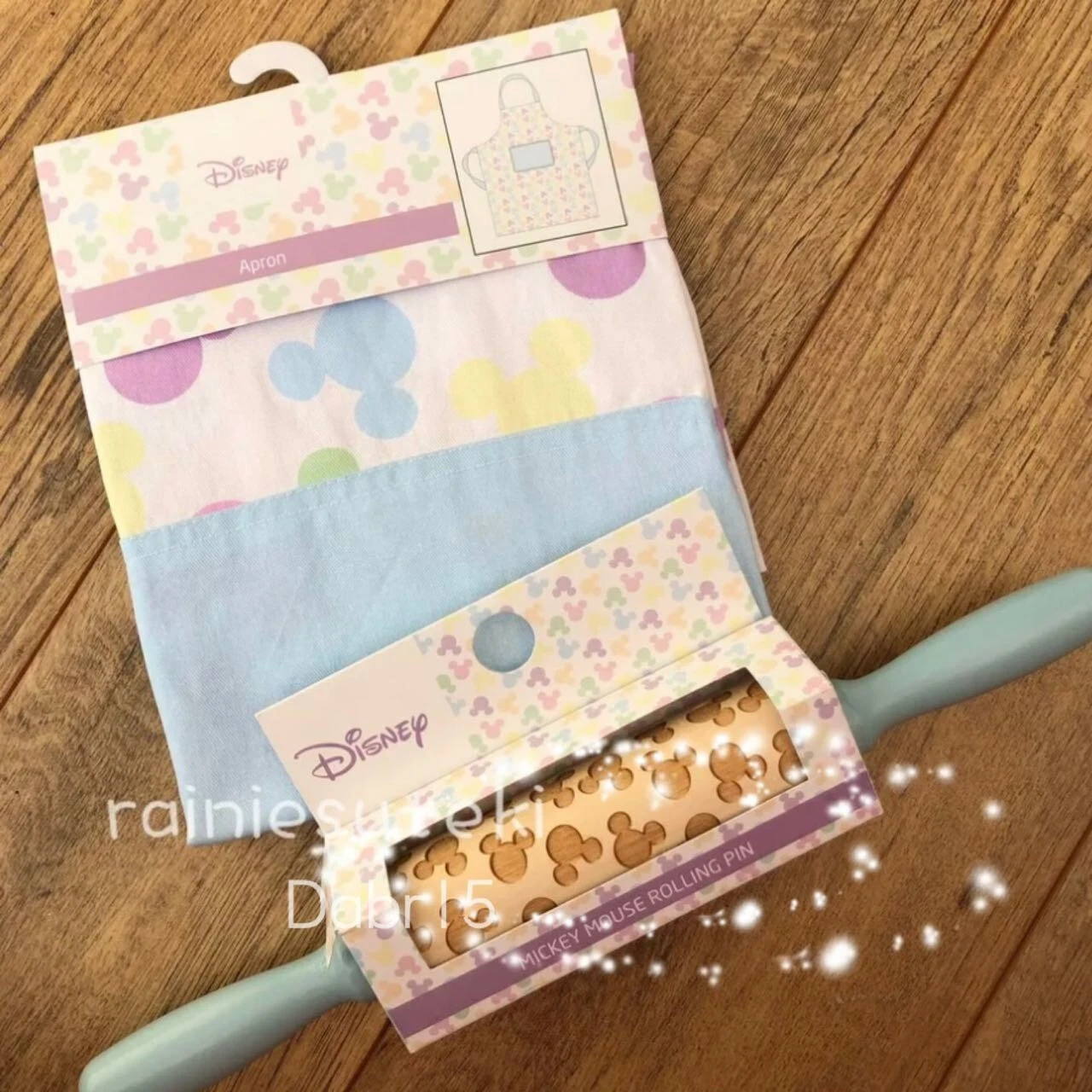 Disney Primark Mickey Apron, Rolling Pin, Set NEW