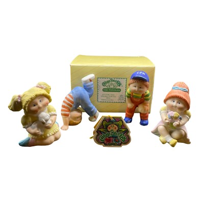 Cabbage Patch Computer Cabbage Patch Kids Specially For You Porcelain 4 pc 1984 Xavier Roberts ...