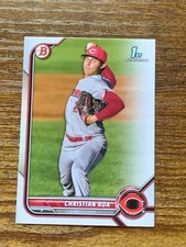 2022 Bowman Christian Roa 1st Paper #BP-130 Cincinnati Reds