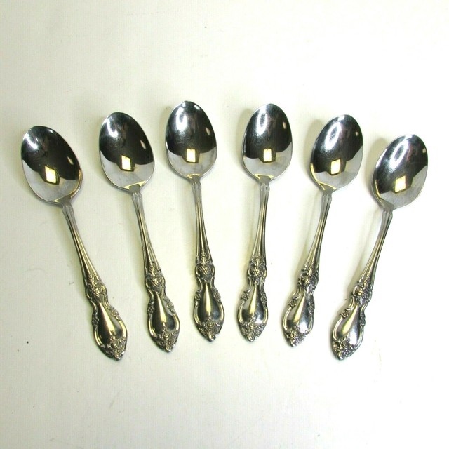 Oneida Community Stainless LOUISIANA Flatware Set of 6 Soup Spoons eBay