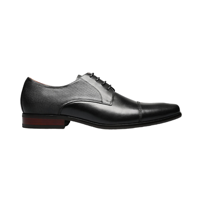 Mens Florsheim Postino Cap Ox - Black Leather, Size 10 D US 
