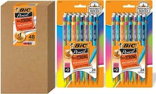 Xtra-Strong Mechanical Pencil, Colorful Barrel, Thick Point (0.9Mm), 48-Count