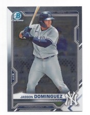 JASSON DOMINGUEZ BASE CHROME 2021 BOWMAN CHROME DRAFT BDC-77 .99 SHIP L815