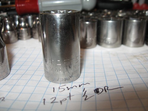 USA Craftsman sockets metric SAE 1/4 3/8 1/2 drive shallow deep price each - Picture 133 of 251