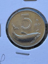 Scegli REPUBBLICA 5 LIRE LIRA ITALIA dal 1951 al 1967 FDC REPUBLIC ITALY DELFINO