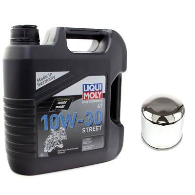 4 Liter Motoröl Set High Performance 10W30 Ölfilter HF204C für Honda VFR NT GL