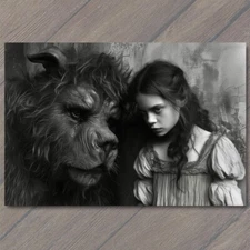 Art Print Girl Monster Weird Creepy Imaginary Friend Nightmare Scary Unusual Pet