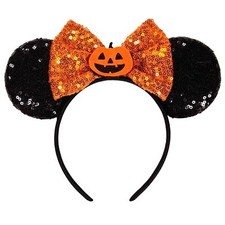 Halloween Pumpkin Hair Bands Orange Bow Headband for Women Girl Hair Accessories