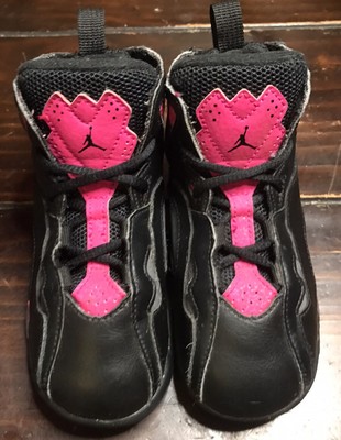 jordan true flight black dark grey deadly pink
