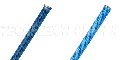 6.4mm Flexo PET Expandable Braided Cable Harness Sleeve Sleeving - Neon Blue - image 1 of 2