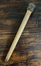 Vintage Antique Metal & Wood Textile Thread Yarn Sewing Spindle Spool