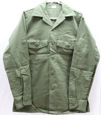 US OD Field Shirt Utility Dura Press OG-507 size 14 1/2 x 33 Small each M7649