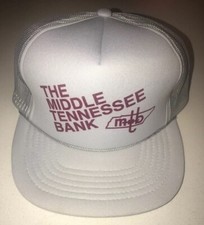 Middle Tennessee State Bank Trucker Hat Mesh Snapback Gray Cap Lid Tennessee