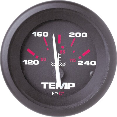 Sierra 57904P Amega Water Temperature Gauge 120-240? F