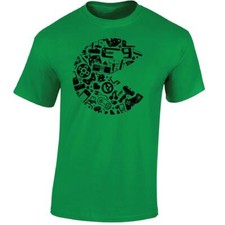 Pac - Man Men T Shirt Inspired Retro Video Game Controllers Top Gift For Gamers