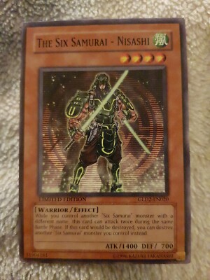 1x YuGiOh TCG The Six Samurai Nisashi GLD2 EN020 Lightly Played | eBay