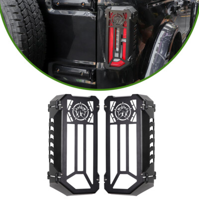 for Ford Bronco 2021-2025 Rear LED Tail Light Protector Guards Cover Trims 1Pair