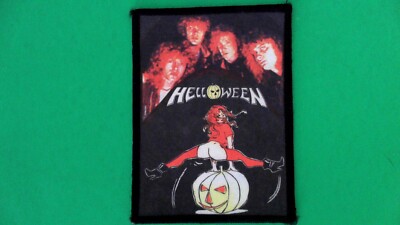RARE Vintage Helloween Sew On Patch! German Power Metal Made in England