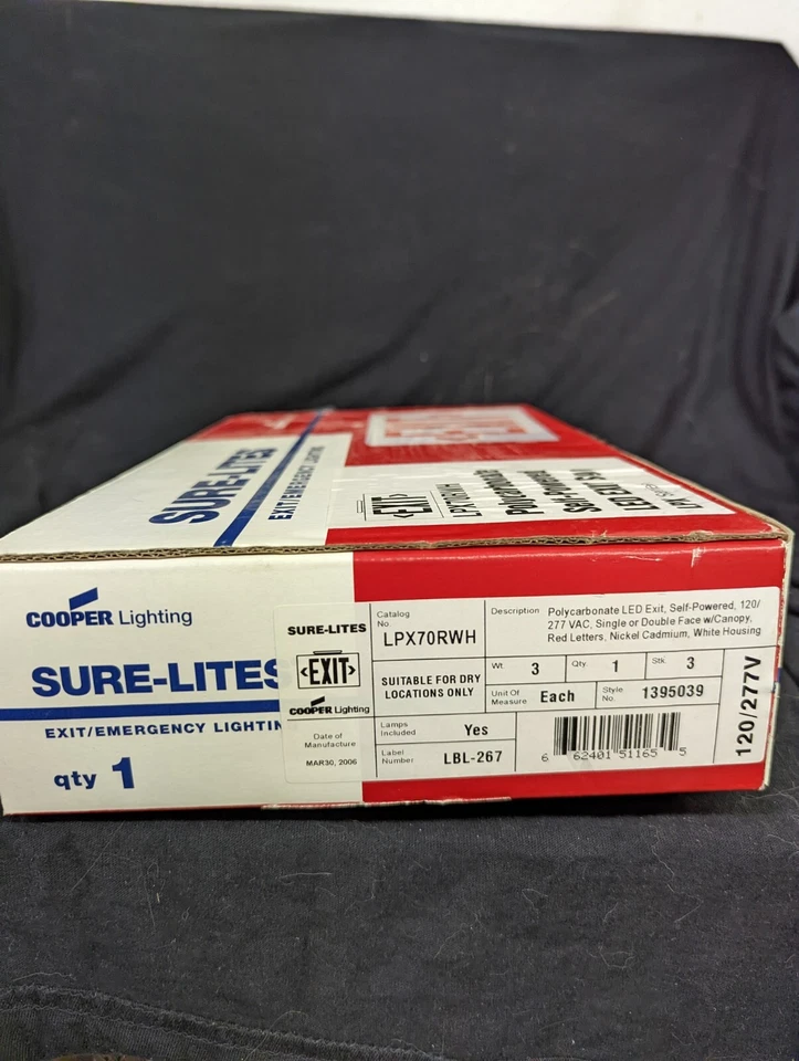 Sure-Lites LPX70RWH Exit Sign - Image 4 of 4