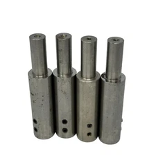 Lot of 4 – 5/8" OD Tool Holder Reducer Sleeves – 10 mm (0.39") ID, Set-Screw