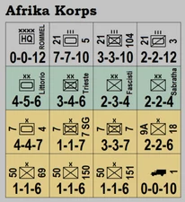 Afrika Korps (’64) Easy-Read Replacement Counters