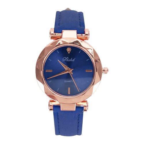 Leather Wristwatch Casual Watch Analog Crystal Women Fashion Quartz Watch - Picture 19 of 48
