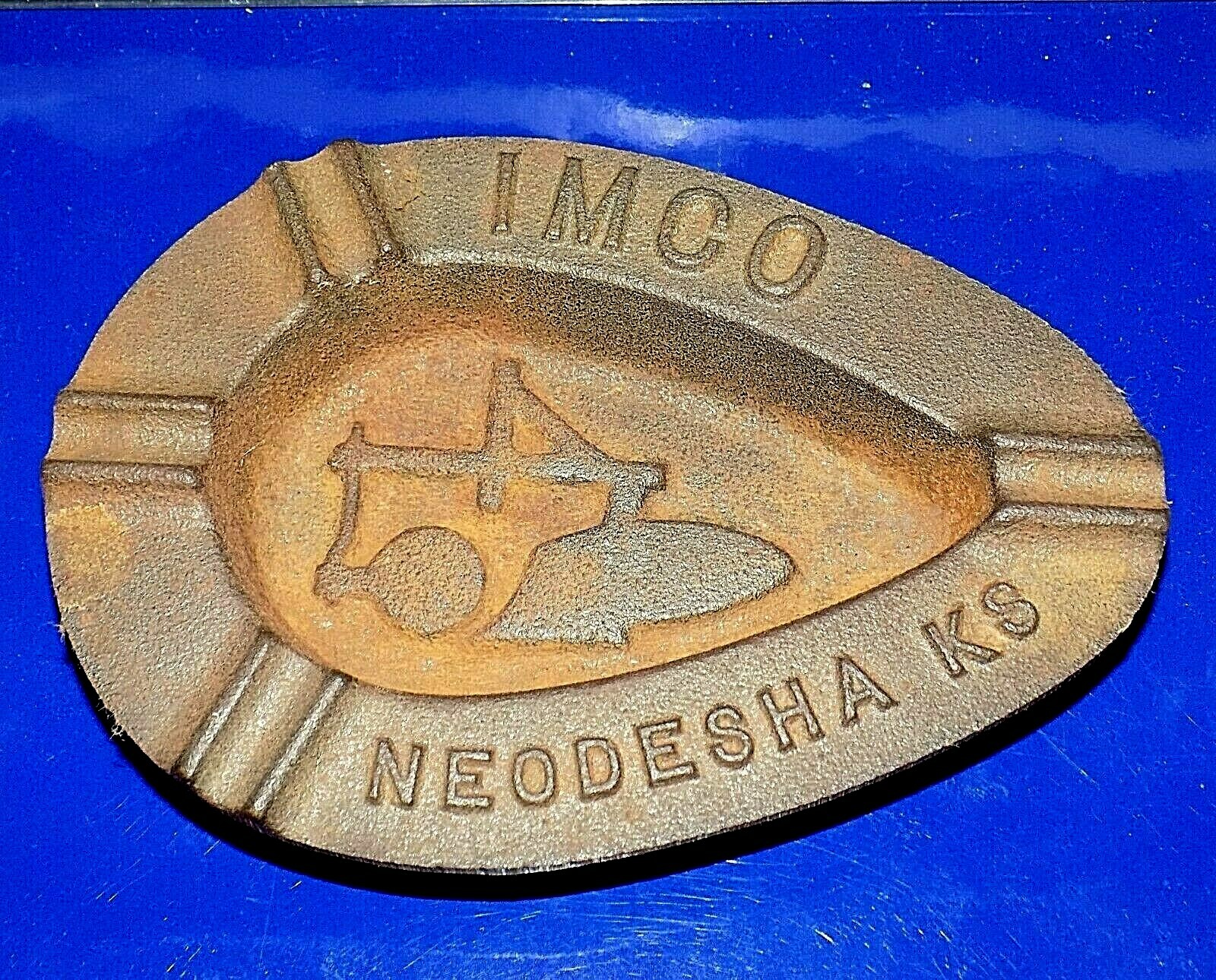 Vintage "IMCO" Neodesha KS Cast Iron Ashtray cast by Imco Foundry eBay