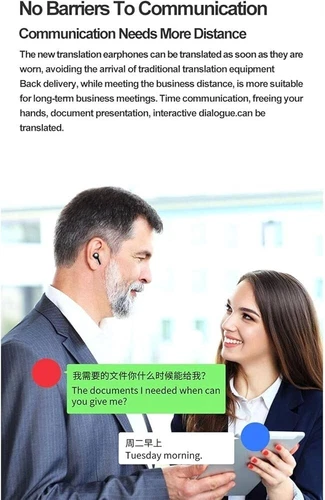 Bluetooth Translator Earbuds 144 Language Two Way Real Time Smart Translation - Picture 8 of 22