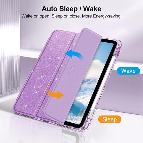 Funda delgada para iPad Air 11 pulgadas M3 (2025) / M2 (2024) brillante cubierta brillante - Imagen 9 de 13