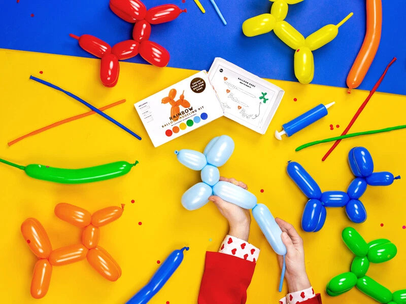 Pastellfarbene Modellierballons 130cm mit Pumpe, Mix (1 VPE / 30 Stk.) - Bild 3 von 4