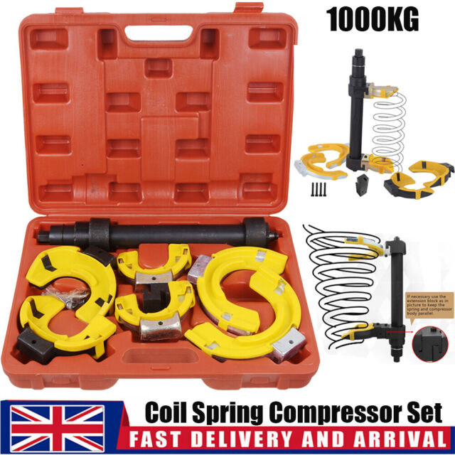 Fork Strut Coil Clamp Spring Compressor Macpherson Tool Set Kit Auto Garage 1Ton CQ11382