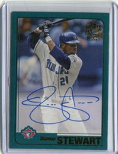 2018 Topps Archives - SHANNON STEWART - Fan Favorites Autograph - BLUE JAYS